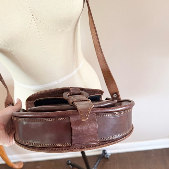 ’70s / Leather Saddle Bag - Picture 11 of 12